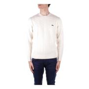 Beige Logo Front Sweater Lacoste , Beige , Heren