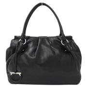 Pre-owned Leather handbags Salvatore Ferragamo Pre-owned , Black , Dam...