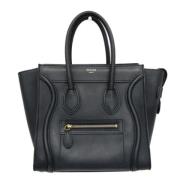 Pre-owned Leather celine-bags Celine Vintage , Blue , Dames