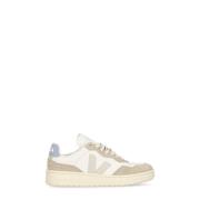 Witte Leren Sneakers met V-logo Veja , White , Dames