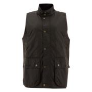 Groene gewaxte trui vest Baracuta , Green , Heren