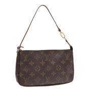 Pre-owned Canvas pouches Louis Vuitton Vintage , Brown , Dames