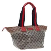 Pre-owned Coated canvas gucci-bags Gucci Vintage , Beige , Dames