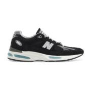 Mesh & Suede Leren Sneakers New Balance , Black , Heren