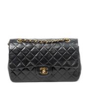 Pre-owned Leather chanel-bags Chanel Vintage , Black , Dames