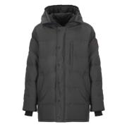 Grijze Gewatteerde Donsjas met Capuchon Canada Goose , Gray , Heren