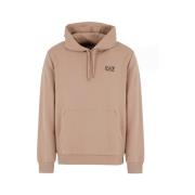 Hoodie met voorzak Emporio Armani EA7 , Brown , Heren