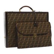 Pre-owned Canvas travel-bags Fendi Vintage , Brown , Dames