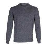 Heren Crewneck Sweater. Lange Mouw. Wol & Cashmere Mix. Kangra , Gray ...