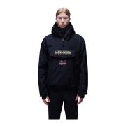 Zwarte Rainforest Next Anorak Jas Napapijri , Black , Heren