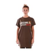 Casual Sweatshirt Collectie Moschino , Brown , Dames