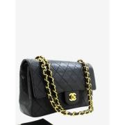 Pre-owned Leather chanel-bags Chanel Vintage , Black , Dames