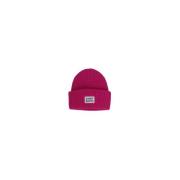 Fuchsia Logo Wollen Muts Saint Barth , Red , Dames