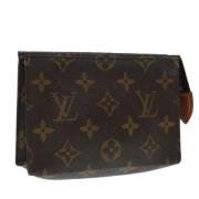 Pre-owned Canvas pouches Louis Vuitton Vintage , Brown , Dames