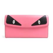 Pre-owned Leather wallets Fendi Vintage , Pink , Dames