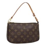 Pre-owned Canvas pouches Louis Vuitton Vintage , Brown , Dames