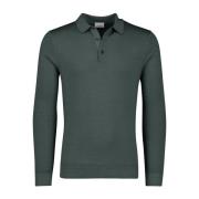 Groen poloshirt met lange mouwen Profuomo , Green , Heren