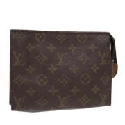 Pre-owned Canvas pouches Louis Vuitton Vintage , Brown , Dames