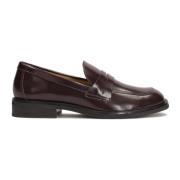 Bruine leren loafers voor vrouwen Kazar , Brown , Dames