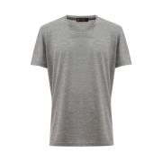 Grijze Zijden T-shirt Corneliani , Gray , Heren