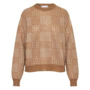 Mohair Crew-neck Gebreide kleding Made in Italy Jacob Cohën , Beige , ...