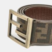 Pre-owned Canvas belts Fendi Vintage , Brown , Heren