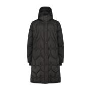 Prisca Long Puffer Fabienne Chapot , Black , Dames