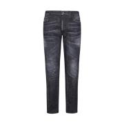 Zwarte Denim Jeans Dsquared2 , Black , Heren