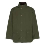 Groene Gewaxte Gewatteerde Jas Baracuta , Green , Heren