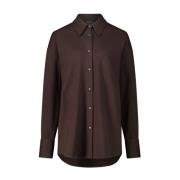 Elegante Brass-Steen Shirt Fabiana Filippi , Brown , Dames