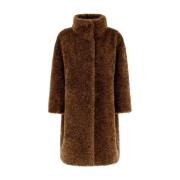 Faux Fur & Shearling Jackets Herno , Brown , Dames