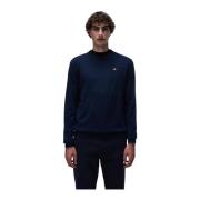 Klassieke Damavand Crewneck Sweater Napapijri , Blue , Heren