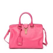 Pre-owned Leather totes Yves Saint Laurent Vintage , Pink , Dames