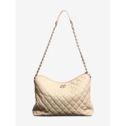 Pre-owned Leather chanel-bags Chanel Vintage , Beige , Dames