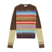 Gestreepte Mohair Trui Haikure , Multicolor , Heren