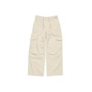 Ivory White Broek Acne Studios , White , Heren