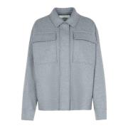 Lange Mouw Polo Shirt Jil Sander , Blue , Dames