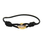 Pre-owned Metal bracelets Cartier Vintage , Black , Dames