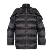 Zwarte Puffer Jacket Rick Owens , Black , Unisex