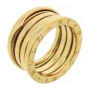 Pre-owned Metal rings Bvlgari Vintage , Yellow , Dames