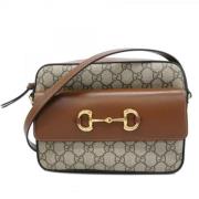 Pre-owned Leather gucci-bags Gucci Vintage , Brown , Dames