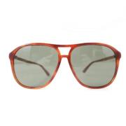 Pre-owned Plastic sunglasses Gucci Vintage , Brown , Dames