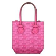 Korrelig leren schoudertas met logo Moreau Paris , Pink , Dames