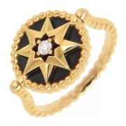 Pre-owned Metal rings Dior Vintage , Yellow , Dames