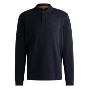 Comfortabel Poloshirt met Logo Hugo Boss , Blue , Heren