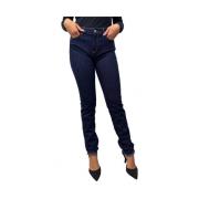 Klassieke Jeans in Katoen Elastaan Mix Love Moschino , Blue , Dames