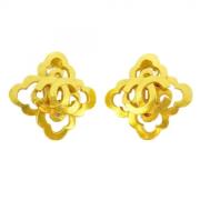 Pre-owned Fabric chanel-jewelry Chanel Vintage , Yellow , Dames