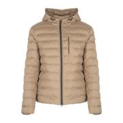 Sportieve Eco-Vriendelijke Herenjas Geox , Beige , Heren