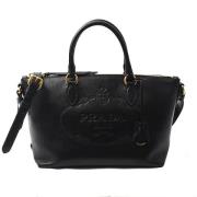 Pre-owned Leather shoulder-bags Prada Vintage , Black , Dames