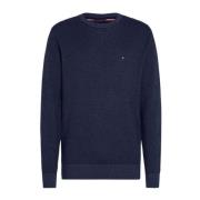 Pima ORG Cotton Cash Sweater 2 Tone Tommy Hilfiger , Blue , Heren